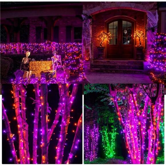 164FT 500 LED Halloween Lights, 8 Modes Waterproof Plug in String Lights - Picture 5 of 8